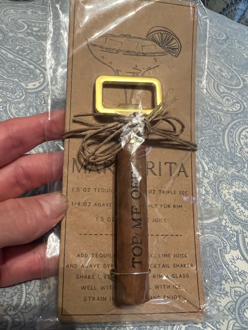 Mud Pie Stone Mountain Margarita Opener Set, new in package